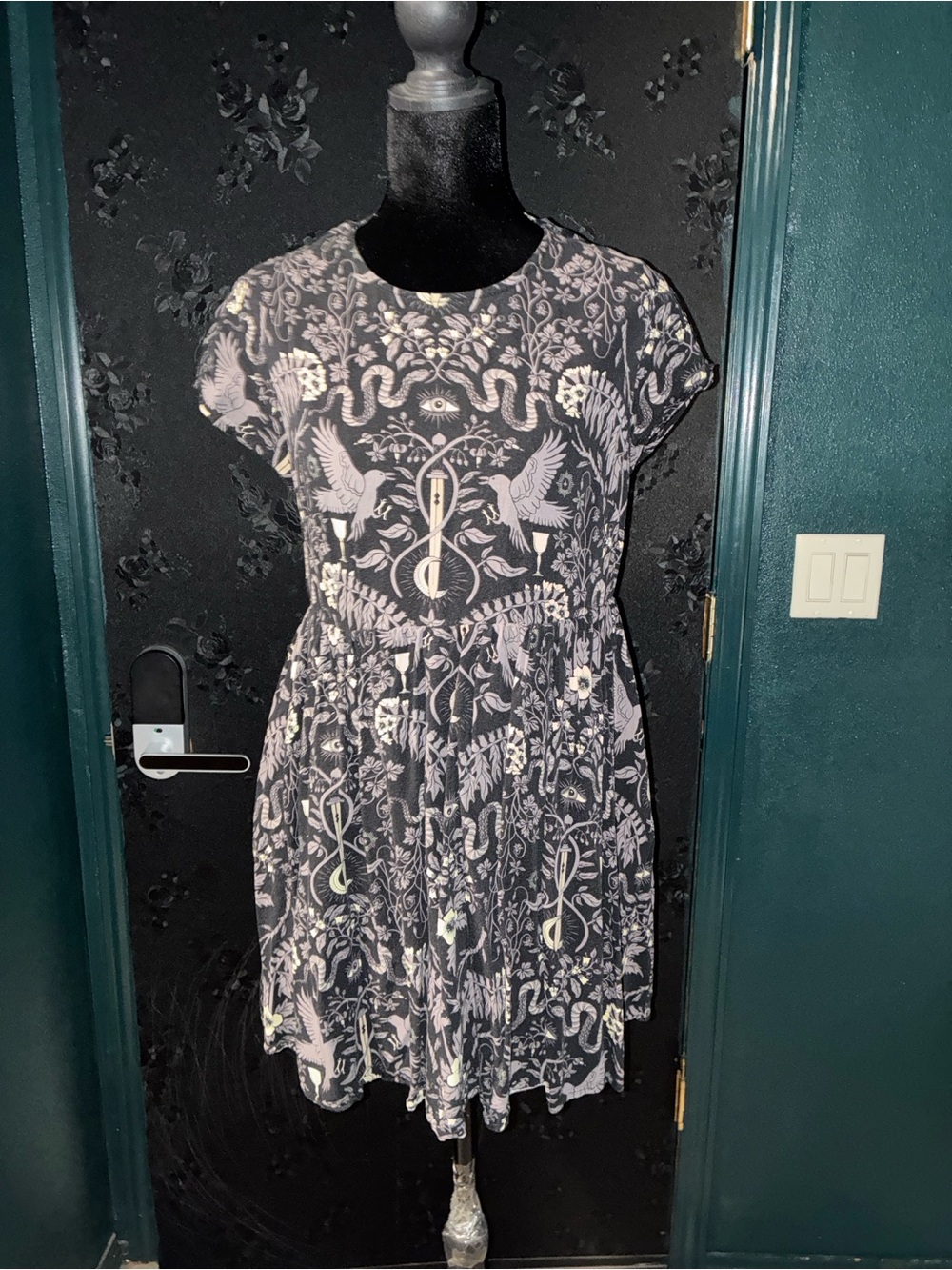 Disturbia (Hecate’s Garden) Black Mythical Gothic Print - Picture 1 of 1